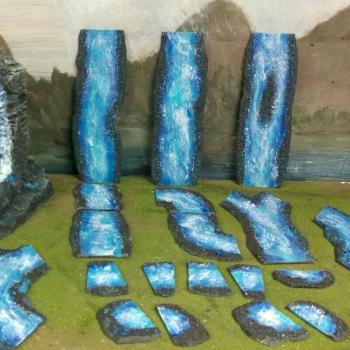 Ready to SHIP DELUX RIVER System w/ WATERFALL FOOFIGHTERUBU WARGAME TERRAIN by Foofighterubu