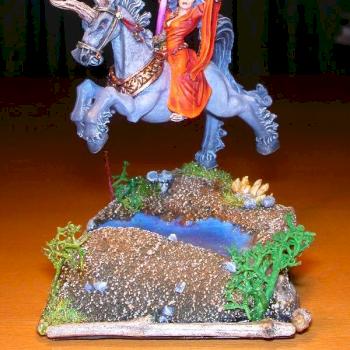 Sorceress on Steed by Gabe