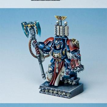 space hulk blood angels librarian by aurelio