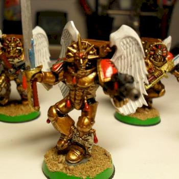 Blood Angels Sanguinary Guard by LoboDerPraesi