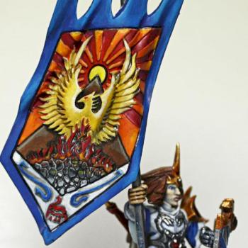 High Elf Battle Standard Bearer by thatguyjames
