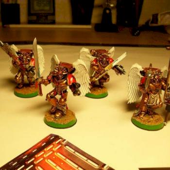 Blood Angels Sanguinary Guard by LoboDerPraesi