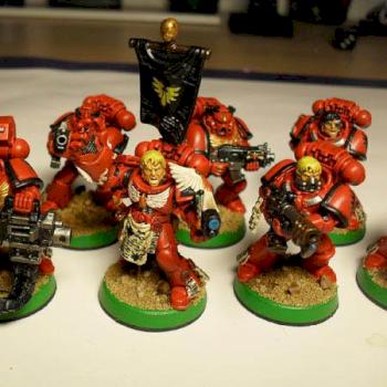 Blood Angels Tactical Squad by LoboDerPraesi