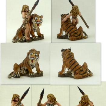 Hollywood Jungle Girl w/Tiger by Citrine