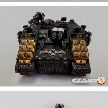Land Raider Black Templars by Le Chti Pinceau