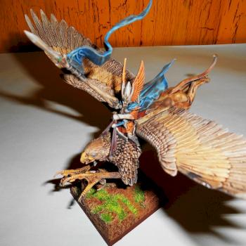 High Elf Prince on Griffon by Trashj