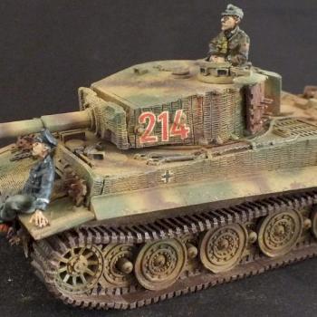 28mm Tiger 1 with crew by mminghella71