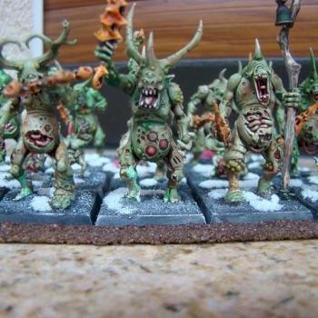 Nurgle demons by Fuxiorr