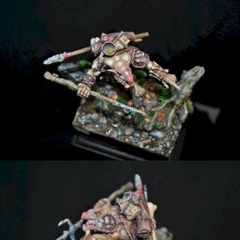 shaggra the troll blacksmith miniature by pokjuju