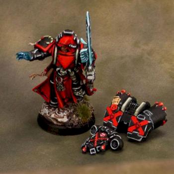 Blood Angels Librarian with magnetic jump pack option by Lucid_Delusion