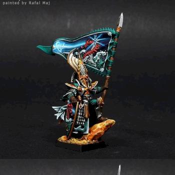 High Elves Sea Helm Battle Standard Bearer by BloodyBeast.com