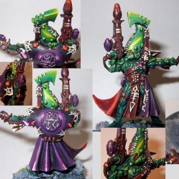 Eldar Autarch with warp jump generator by neontau
