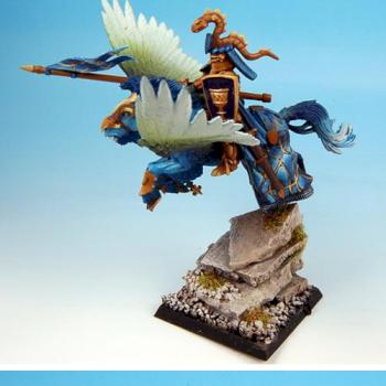 WARHAMMER Brtonnian Pegasus Knight by rene