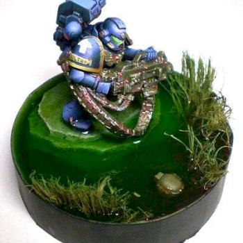 Ultramarine Heavy Bolter by arCane