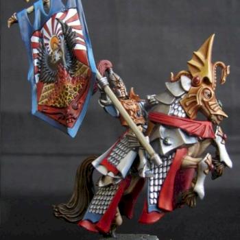 High Elf Standard Bearer by farseer oliver