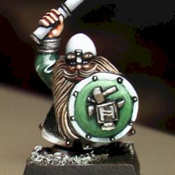 Skull Pass Dwarf Warrior (First mini in new army...) by arogers907