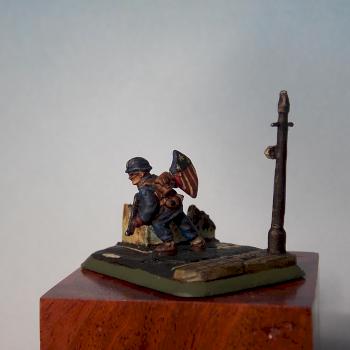 Captain America Flames of war by cabezonmed