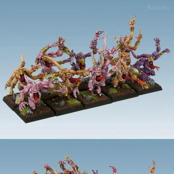 Pink Horrors of Tzeentch by aurelio