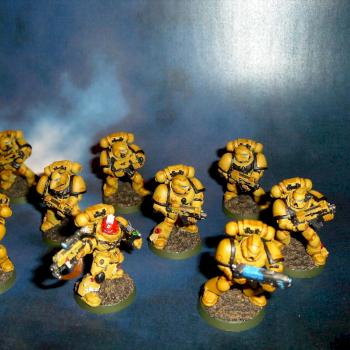 Imperial Fists Tactical Squad 1 by Alberto G
