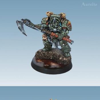 Chaos Marines Nurgle Herald Typhus by aurelio