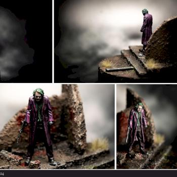 Heath Ledger as the Joker by v0dk4