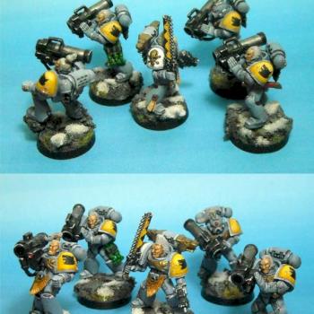 40k Space Wolf Long Fangs by PaintingBrah
