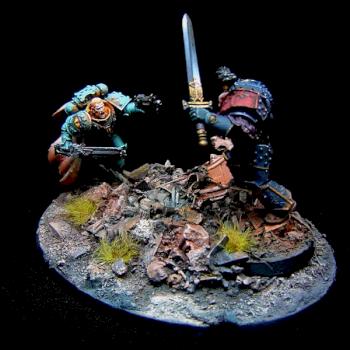 Abaddon vs. Loken by Jürgen Frank