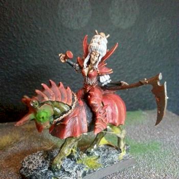 Vampire lord (female) on zombie horse by blackrooster
