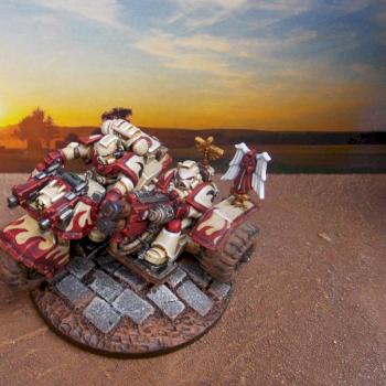 Space Marines Attack Bike by neojarlaxe