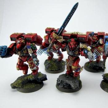 Blood Angels Vanguard Veteran Squad by BlueDorian