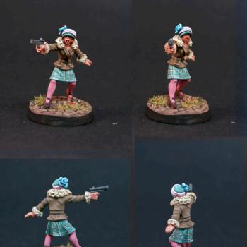 Gun Moll with Pistol by belminiart