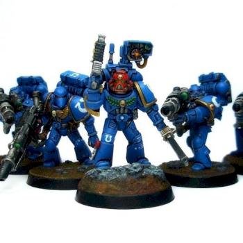 Ultramarines Devastator squad by Tevet