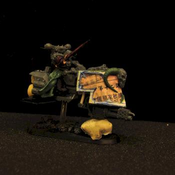 Luemas, Chaos sorcerer Lord on jetbike conversion by Sylvara