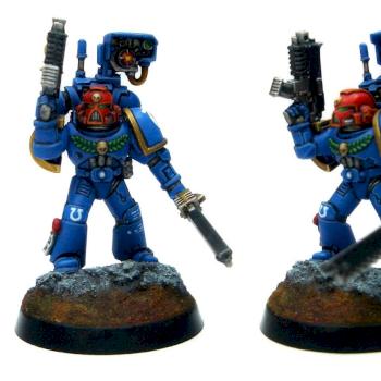 Ultramarines Devastator squad sergeant by Tevet