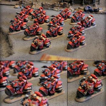 Space Marine Red Hunters Bikers & Chapter Master by Runic