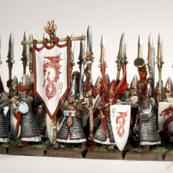 Caledorian High Elf spearmen by Elfhead