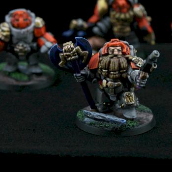 Bjorn - Sci-fi Dwarf Troll Hunter - painted by Gidran