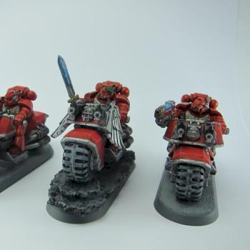 Blood Angels Bike Squad by BlueDorian