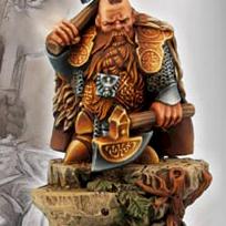 Dwarf King on War Bear and Dwarves Lords by Scibor
