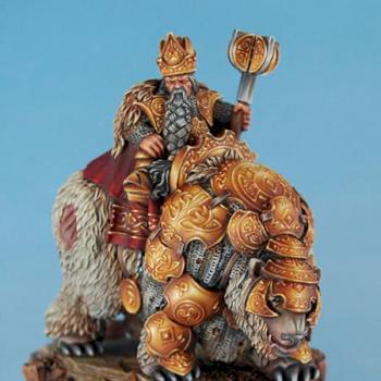 Dwarf King on War Bear by olivka
