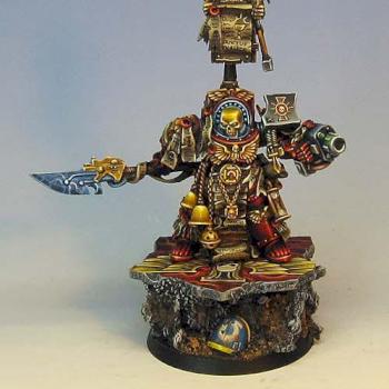 Grey Knight Grand Master on Sculpted base by Wappellious