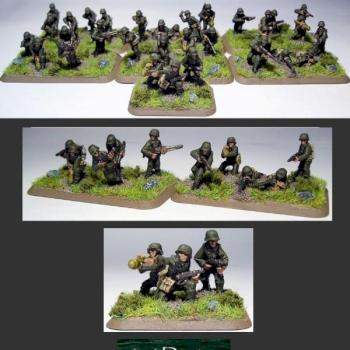 Flames of war German Sturmkompanie MG team. by E616