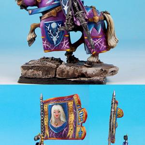 Warhammer Bretonnian Lord with Standard by rene