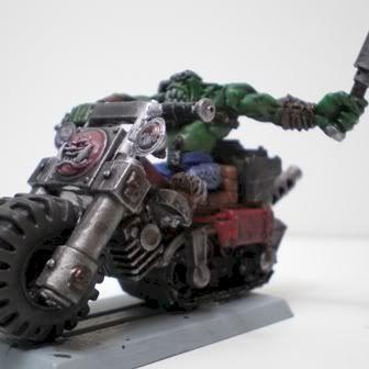 Orc Biker Throwin Stick Bomb by DutchStrangler