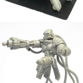 Bio-Mechanical Cripple Scout - Total height 80 mm (character by Lafeenoirecreations