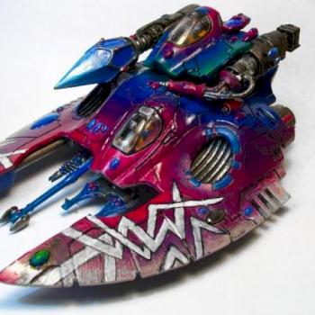 Eldar Fire Prism - One of my first minis, tips please =D by Emma
