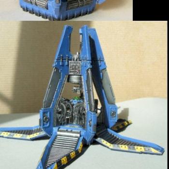 Space Marine Drop Pod - Ultramarine by Ringwraith
