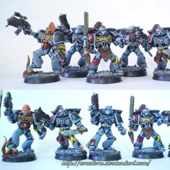 Space Wolves Grey Hunters by Zuzu