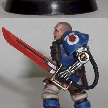 Ultramarines Veteran Scout Sergeant by Rogan