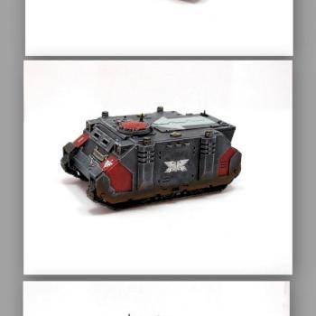 Blood Angels Rhino Transport Tank by The_Iron_Painter